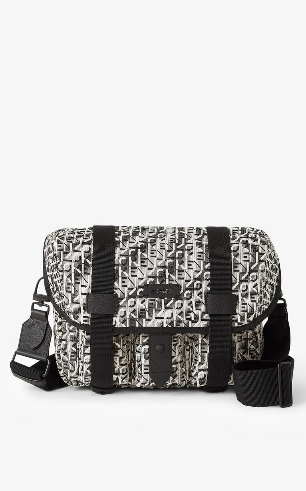 Bolso De Mano Kenzo Courier small jacquard Mujer Gris - SKU.0876032